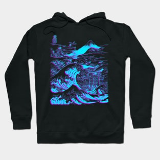 Great Japanese wave on Mount Fuji Hoodie